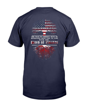 Blood of Tyrants Tee Veterans Gifts 2nd Amendment T-Shirt
