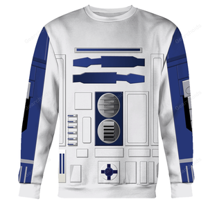 Star Wars R2 D2 Robot Costume Hoodie Sweatshirt Sweatpants SWHS15