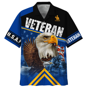Air Force Soldier And Eagle Hawaiian Shirt