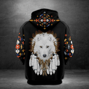 Native Wolf Hoodie For Men And Women