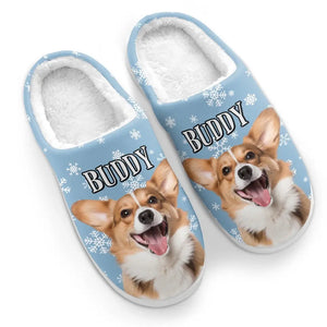 Custom Photo Merry Catmas, My Furry Friend - Personalized Slippers - Gift For Dog Lovers, Cat Lovers, Pet Owners NA94