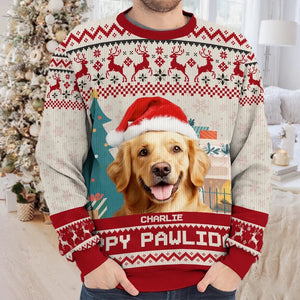 Custom Photo Dog Cat You're The Best Present Ever - Personalized Ugly Sweater - Christmas Gift For Pet Lovers, Dog Cat Mom Dad NA94