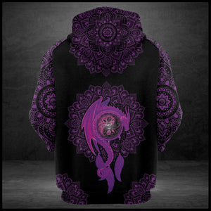 Purple Dragon Hoodie For Men And Women