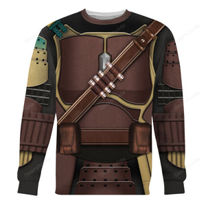 Star Wars Mandalorian Samurai Cosplay Hoodie Sweatshirt Sweatpants Tshirt Hawaiian shirt SWHS36