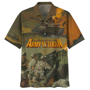 United States Army Veteran Hawaiian Shirt