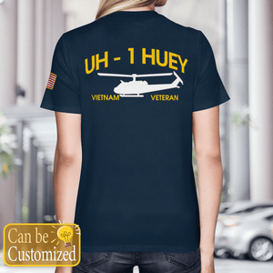 Personalized US Air Force Veteran UH-1 Huey T-Shirt