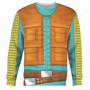 Star Wars Greedo Tetsu Jr.  Costume Hoodie Sweatshirt Sweatpants SWHS06