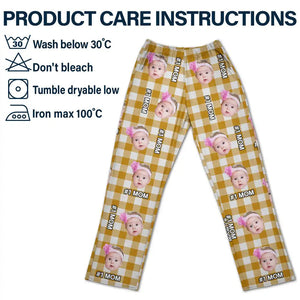 Custom Photo Mom Dad You Are Number 1  - Gift For Mom, Dad, Family Members - Personalized Pajama Pants - NA94