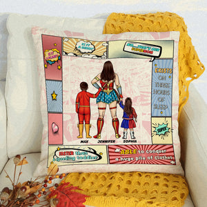 That's Our Super Hero Mom - Personalized Pillow- Gift For Mom, Mother's Day  - CL02 NA94