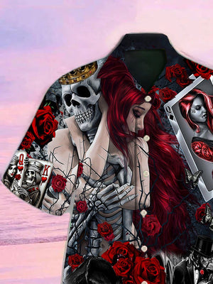 Skull Love Is Life Hawaiian Shirt