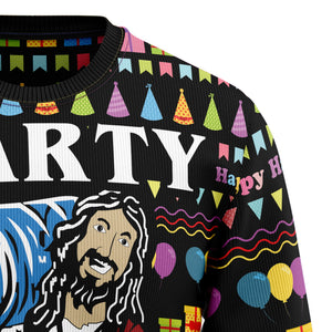 Jesus's Party Ugly Christmas Sweater For Men And Women