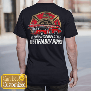 Personalized Veteran St. Louis Fire Department Hook & Ladder Truck T-Shirt