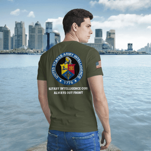 Veterans Army Military Intelligence Branch Insignia 3D T-Shirt