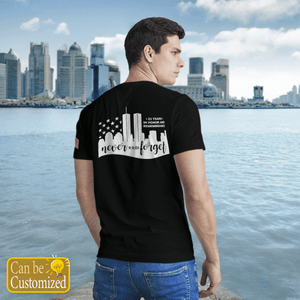 Personalized Veterans Never Forget 9-11 T-Shirt 3D