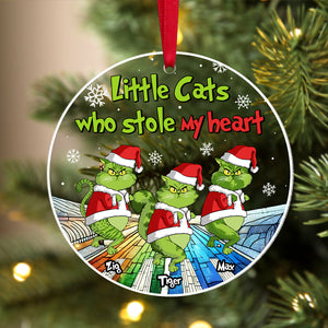 Little Cats Who Stole My Heart Grinch - Gift For Cat Lover, Pet Lovers - Personalized Acrylic Ornament - CL16 NH96