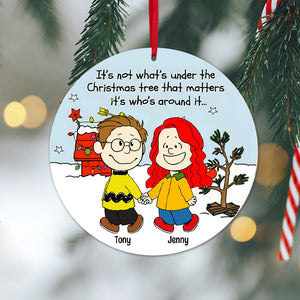 Peanuts It's Not What's Under The Christmas Tree - Gift For Couples - Personalized Acrylic Ornament CL43 NH96