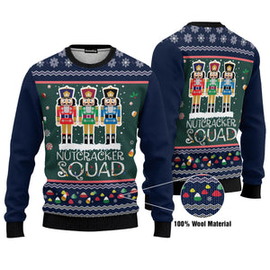 Nutcracker Squad Ugly Christmas Sweater For Men And Women