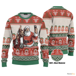 Costumes Cosplay Santa And Jesus Ugly Sweatshirt - Funny Gift for Family