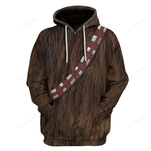 Star Wars Chewbacca Costume Hoodie Sweatshirt Sweatpants SWHS71