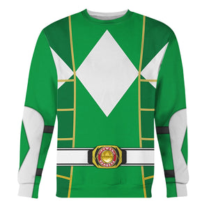 Green Ranger Mighty Morphin Cosplay - Hoodie Set, Sweatshirt, Sweatpants PRHS92