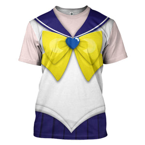 Sailor Uranus Costume Cosplay T-Shirt 3D