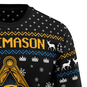 Freemason Ugly Christmas Sweater For Men And Women