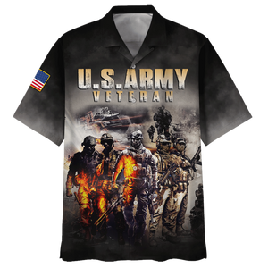 U.S.Army Veteran, Soldiers In War Hawaiian Shirt