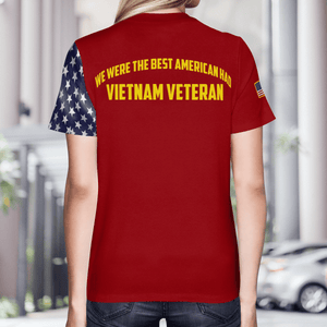 Personalized Armed Forces Vietnam Veteran America Military Soldier T-Shirt