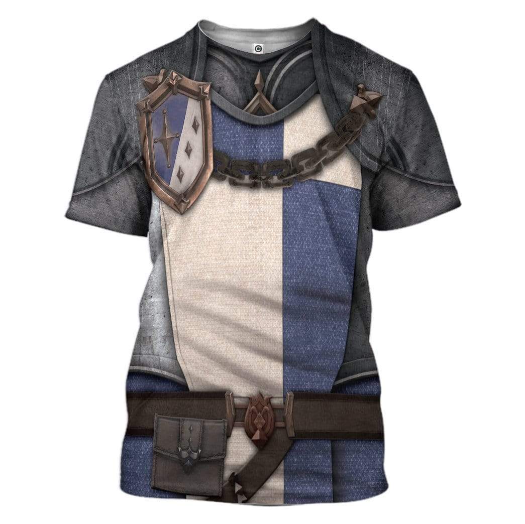 Cosplay Knight Armor T-Shirt 3D For Men & Women