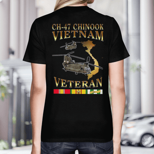 Personalized Veterans CH-47 Chinook Vietnam Veteran T-Shirt