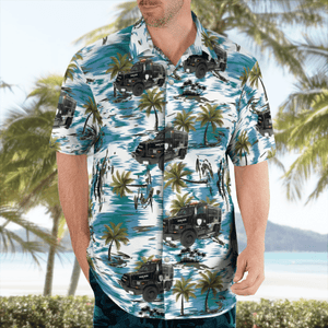 Houston Police Department New Bear Swat Vehicle Hawaiian Shirt