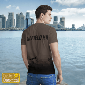 Personalized Veterans Oilfield Man 3D T-Shirt