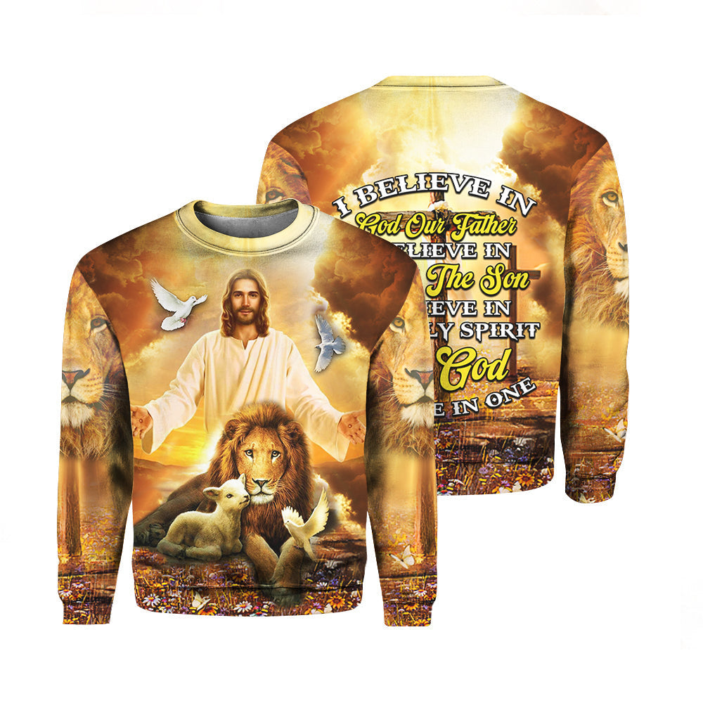 Jesus I Believe In God Our Father Sweater For Men & Women