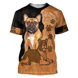 French Bulldog T-Shirt 3D For Men & Women