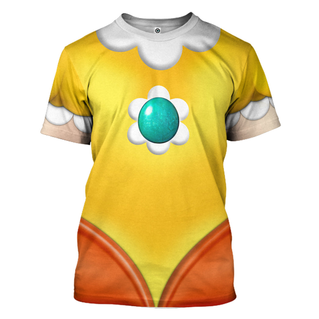 Princess Daisy Mario Costume Cosplay T-Shirt 3D