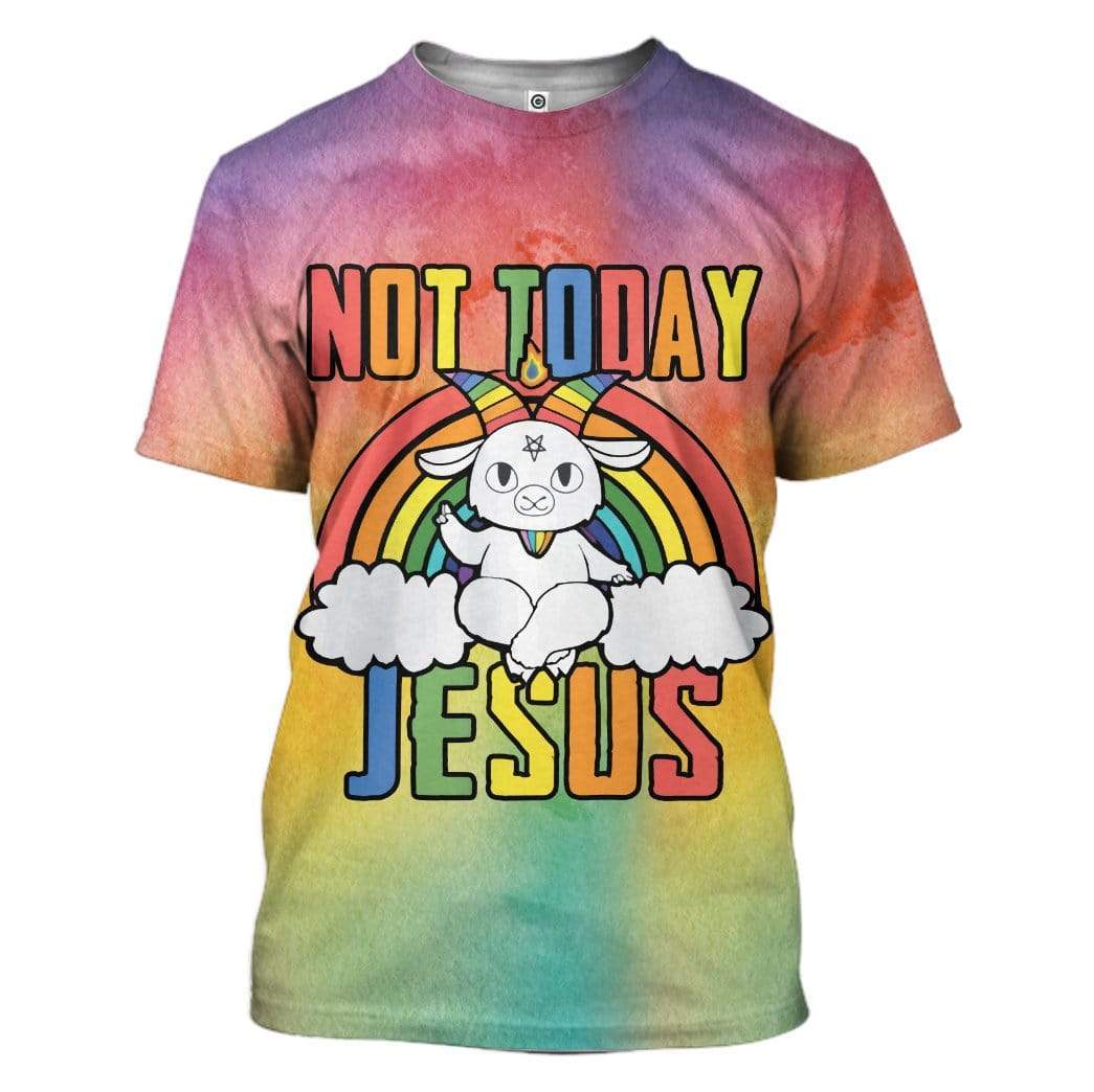 Not Today Jesus T-Shirt 3D For Men & Women