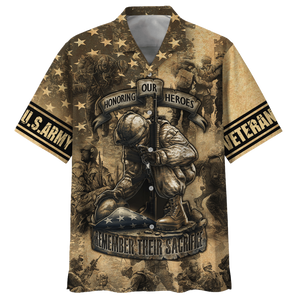 Army Honoring Our Heroes Remember Their Sacrifice Hawaiian Shirt