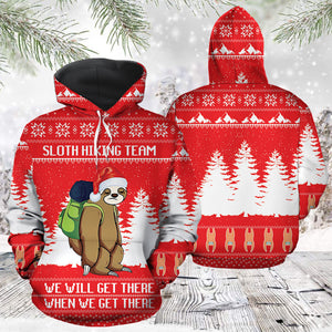 Sloth Hiking Hoodie For Men And Women