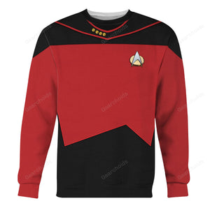 Star Trek Picard The Next Generation Red Costume Hoodie Sweatshirt Sweatpants