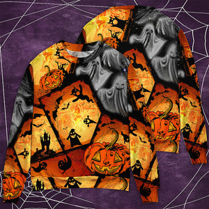 Halloween Ghost Pumpkin Scary - Sweater