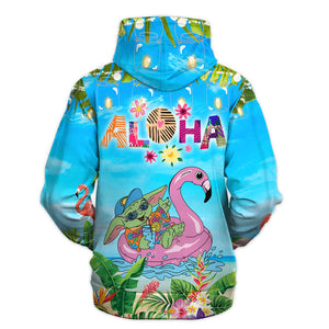 Star Wars Baby Yoda Aloha Summer Gift For Fans - Hoodie