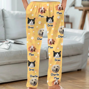 Custom Photo My Pet, My Therapist - Personalized Pajama Pants - Gift For Pet Lovers NA94