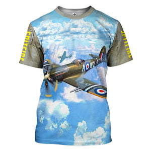 Spitfire T-Shirt 3D For Men & Women