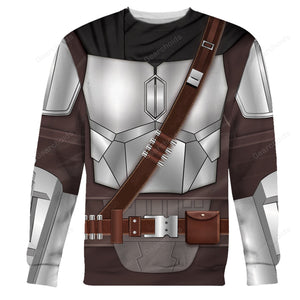 FamilyStore Star Wars Beskar Mandalorian Costume Hoodie Sweatshirt Sweatpants Tshirt Hawaiian shirt SWHS60