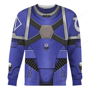 Pre-Heresy Ultramarines In Mark IV Maximus Power Armor - Costume Cosplay Hoodie Sweatshirt Sweatpants WHHS186