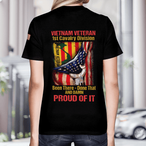 Personalized Vietnam Veteran Been There Done That And Damn Proud Of It T-Shirt