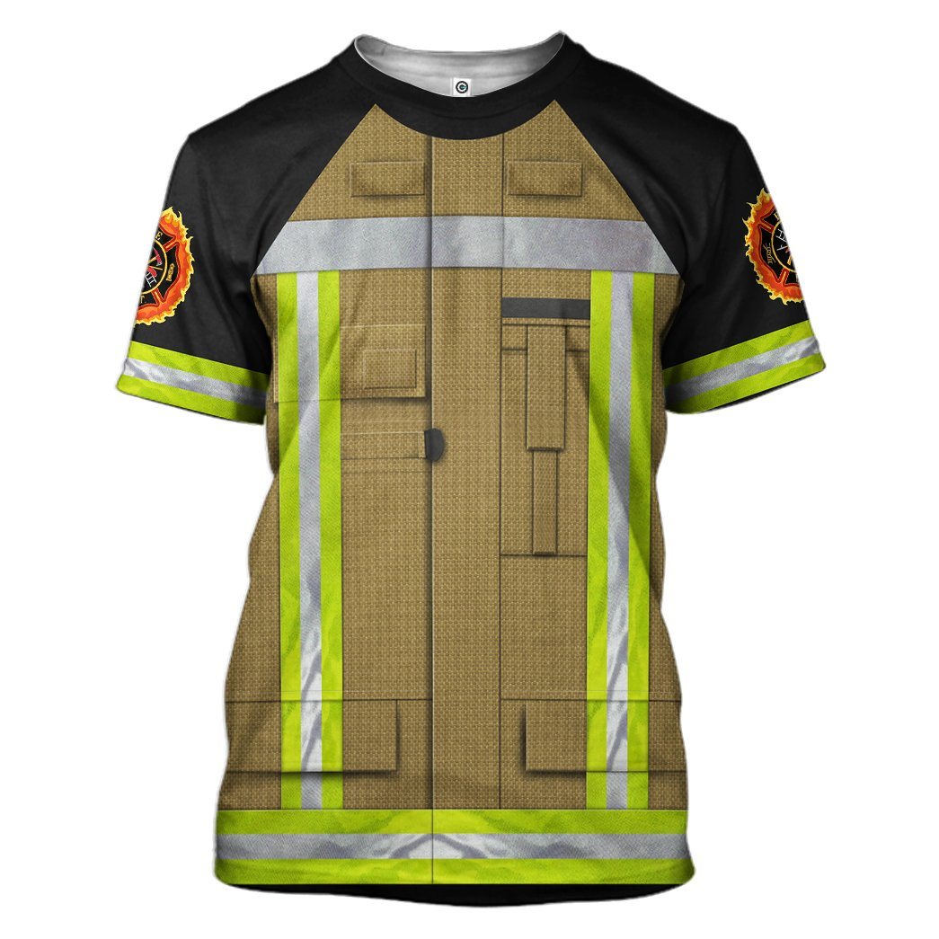 Personalized Firefighter T-Shirt 3D For Men & Women