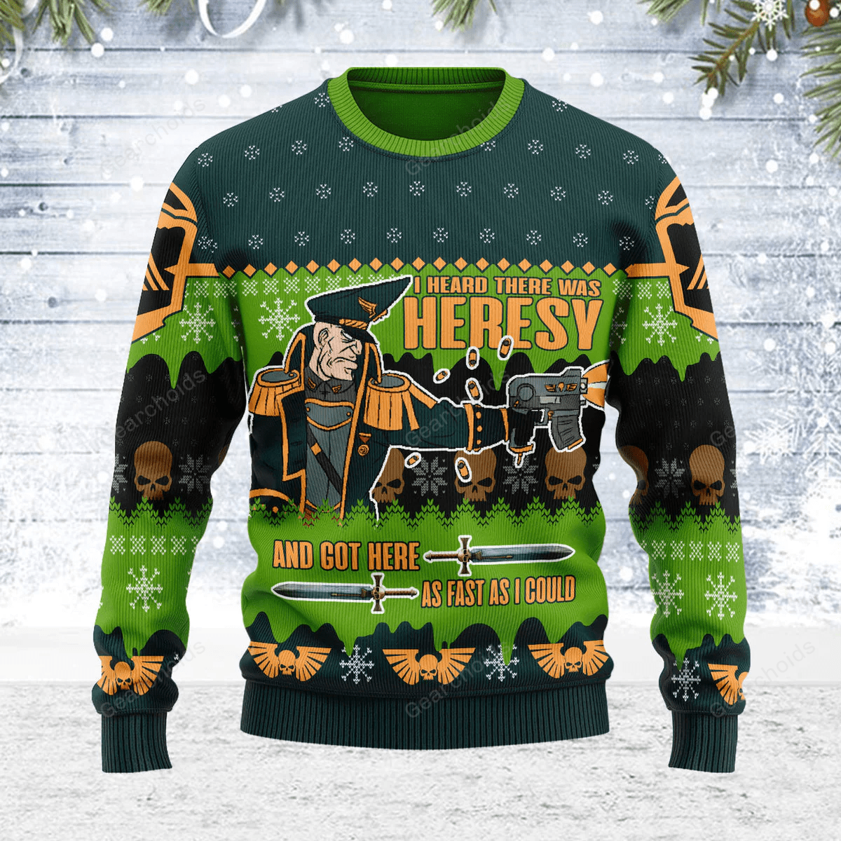 Colonel Commissar Ibram Gaunt Iconic - Ugly Christmas Sweater