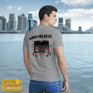 Personalized Veterans Tampa Fire Rescue The Big House T-Shirt