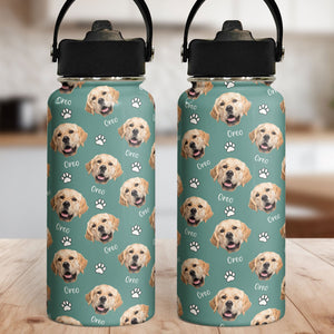 My Cute Paw Paw - Personalized Stainless Steel Water Bottle - Gift For Pet Lovers, Pet Owners, Dog Dad, Cat Dad, Cat Mom, Dog Mom NA94